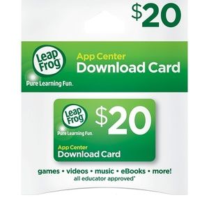 Leap Frog: $100 of download cards, and green case